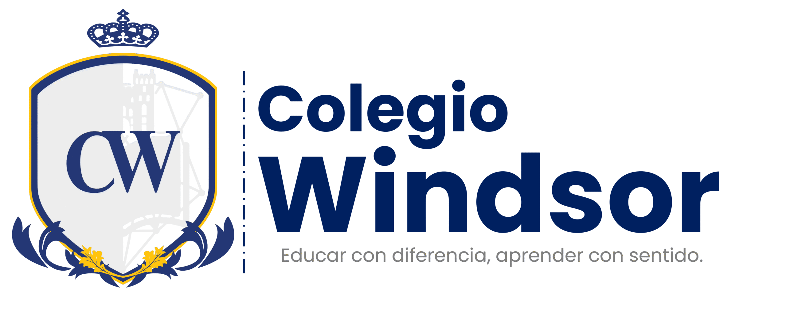 logo colegio windor blue